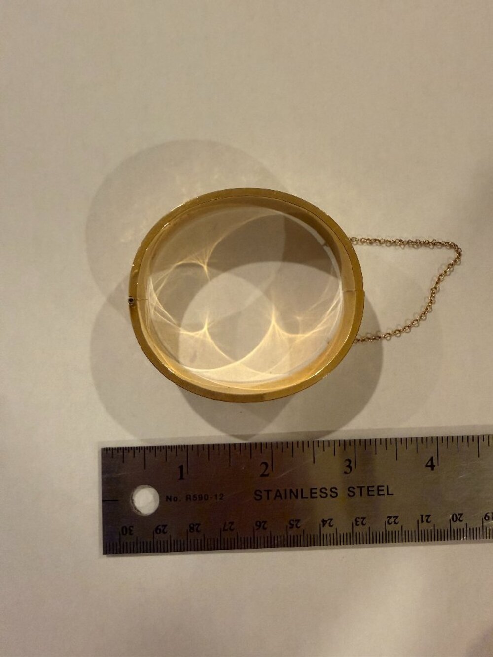 Victorian 1/10 14K GF Etched Hinged Bracelet Marked CLAP 1-1014K